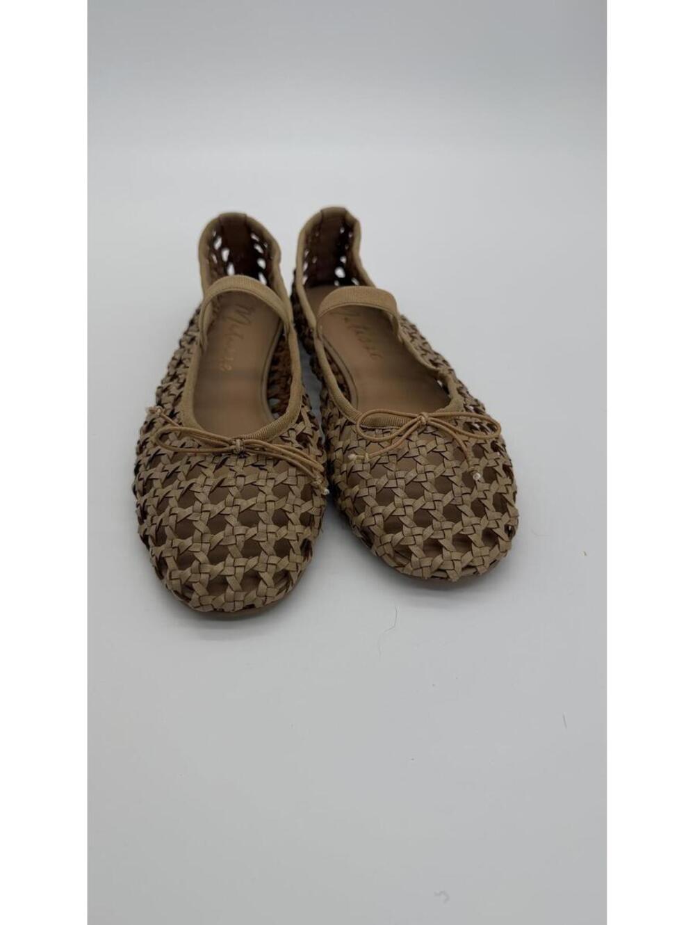 Matisse Eloise Woven Leather Mary Jane Flats Tan Ballet Shoes Women’s Size 7 - Picture 2 of 4